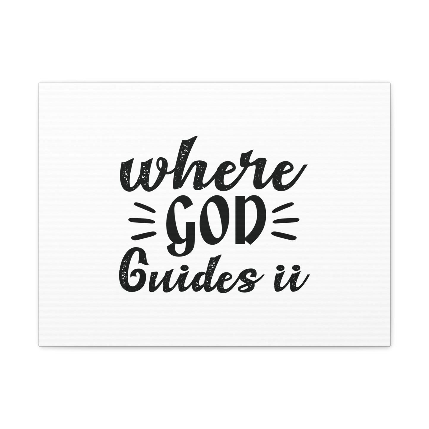 Where God Guides It Psalm 119:105 Christian Wall Art Bible Verse Print Ready to Hang Unframed-Express Your Love Gifts