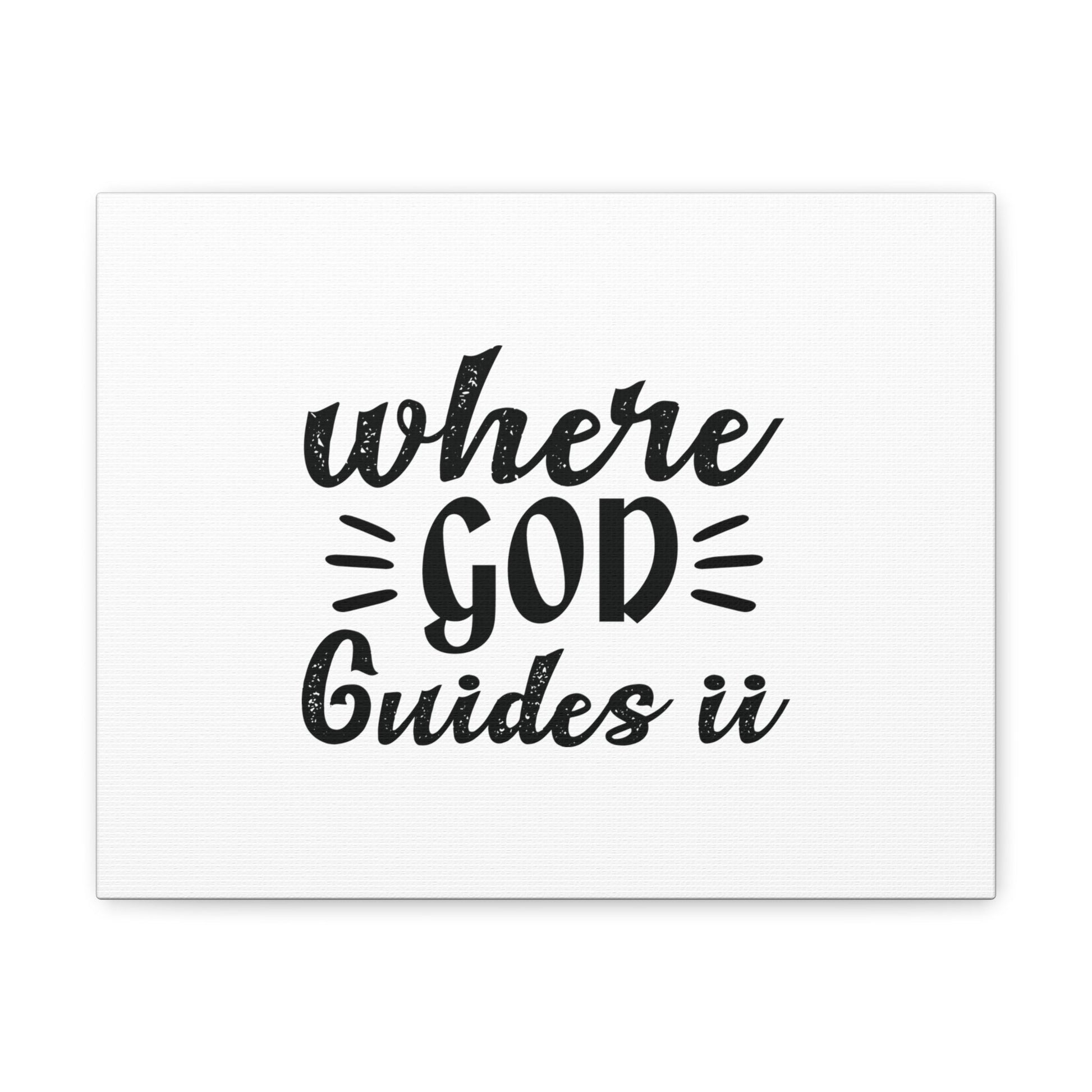 Where God Guides It Psalm 119:105 Christian Wall Art Bible Verse Print Ready to Hang Unframed-Express Your Love Gifts