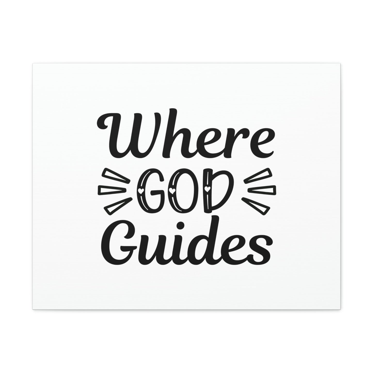 Where God Guides John 16:13 Christian Wall Art Bible Verse Print Ready to Hang Unframed-Express Your Love Gifts