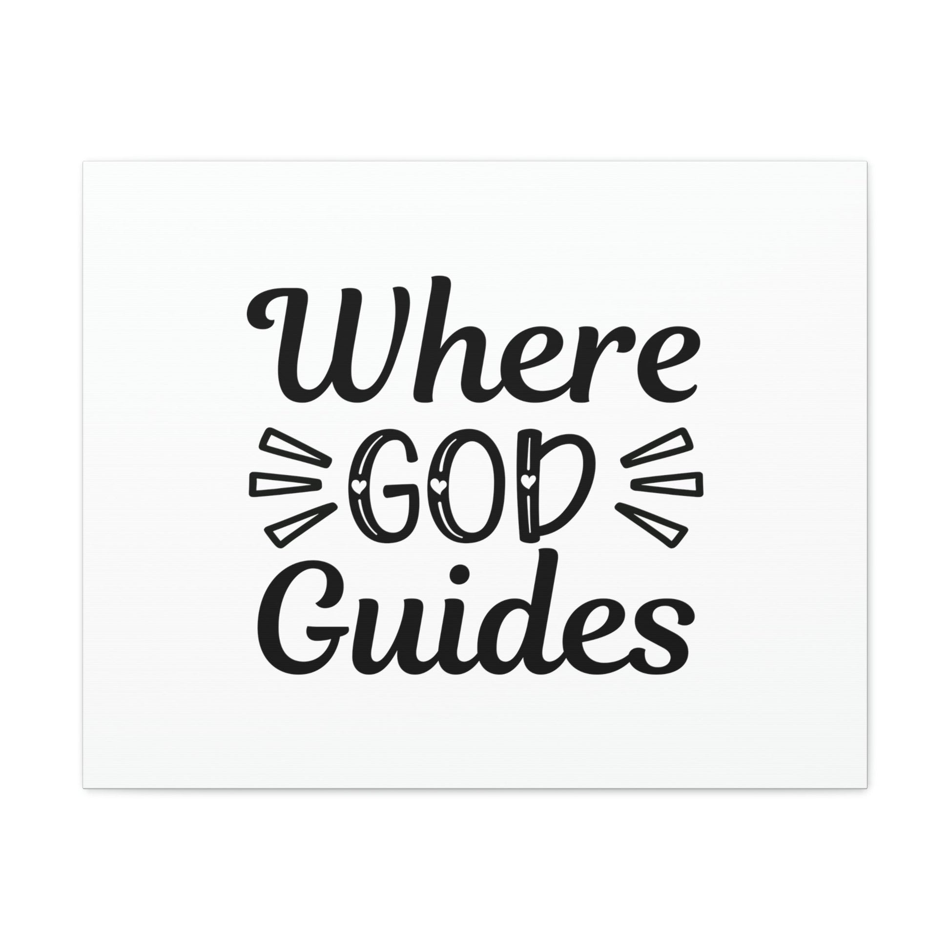 Where God Guides John 16:13 Christian Wall Art Bible Verse Print Ready to Hang Unframed-Express Your Love Gifts