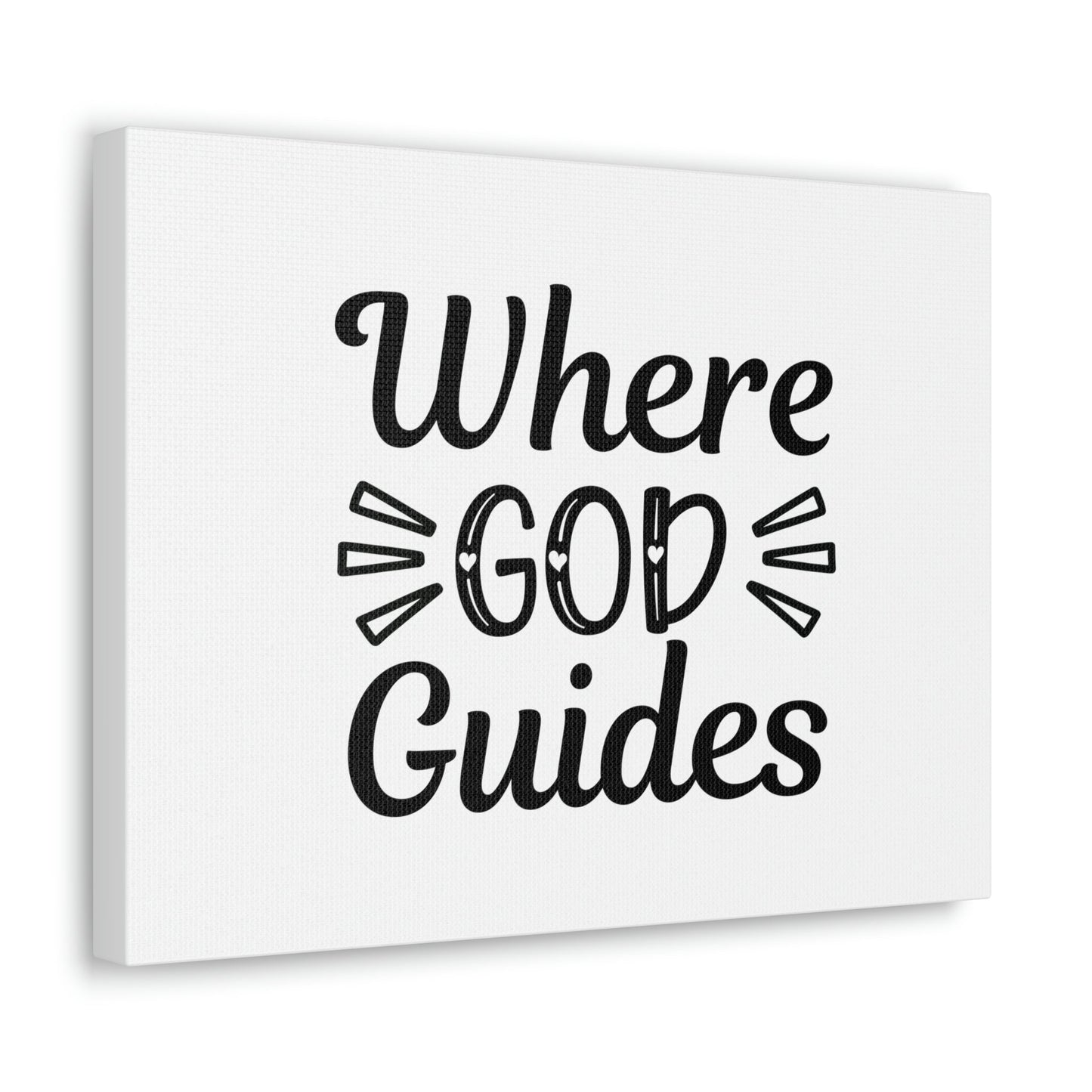 Where God Guides John 16:13 Christian Wall Art Bible Verse Print Ready to Hang Unframed-Express Your Love Gifts