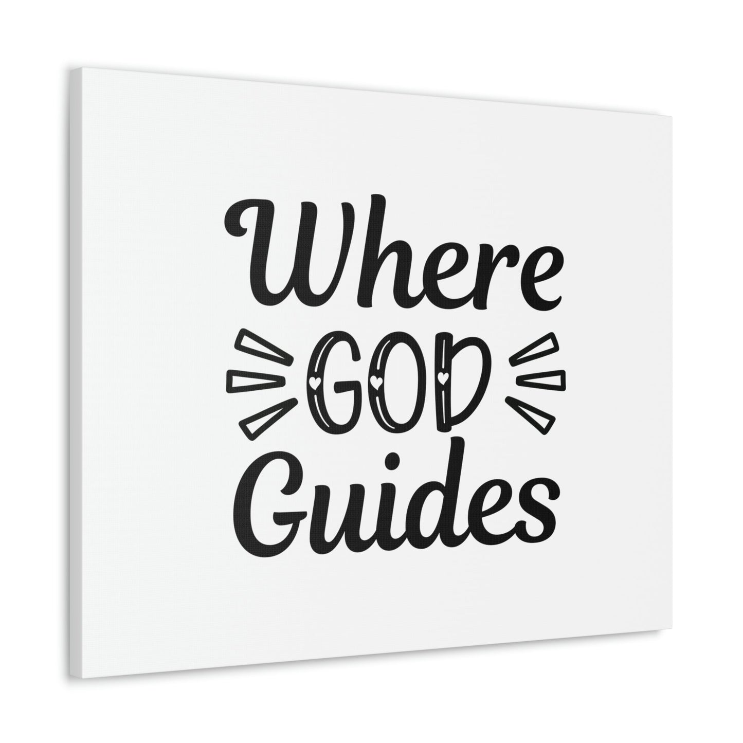 Where God Guides John 16:13 Christian Wall Art Bible Verse Print Ready to Hang Unframed-Express Your Love Gifts
