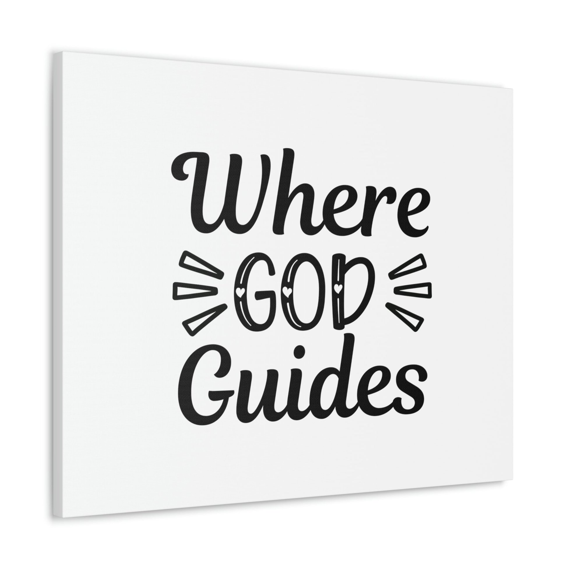 Where God Guides John 16:13 Christian Wall Art Bible Verse Print Ready to Hang Unframed-Express Your Love Gifts