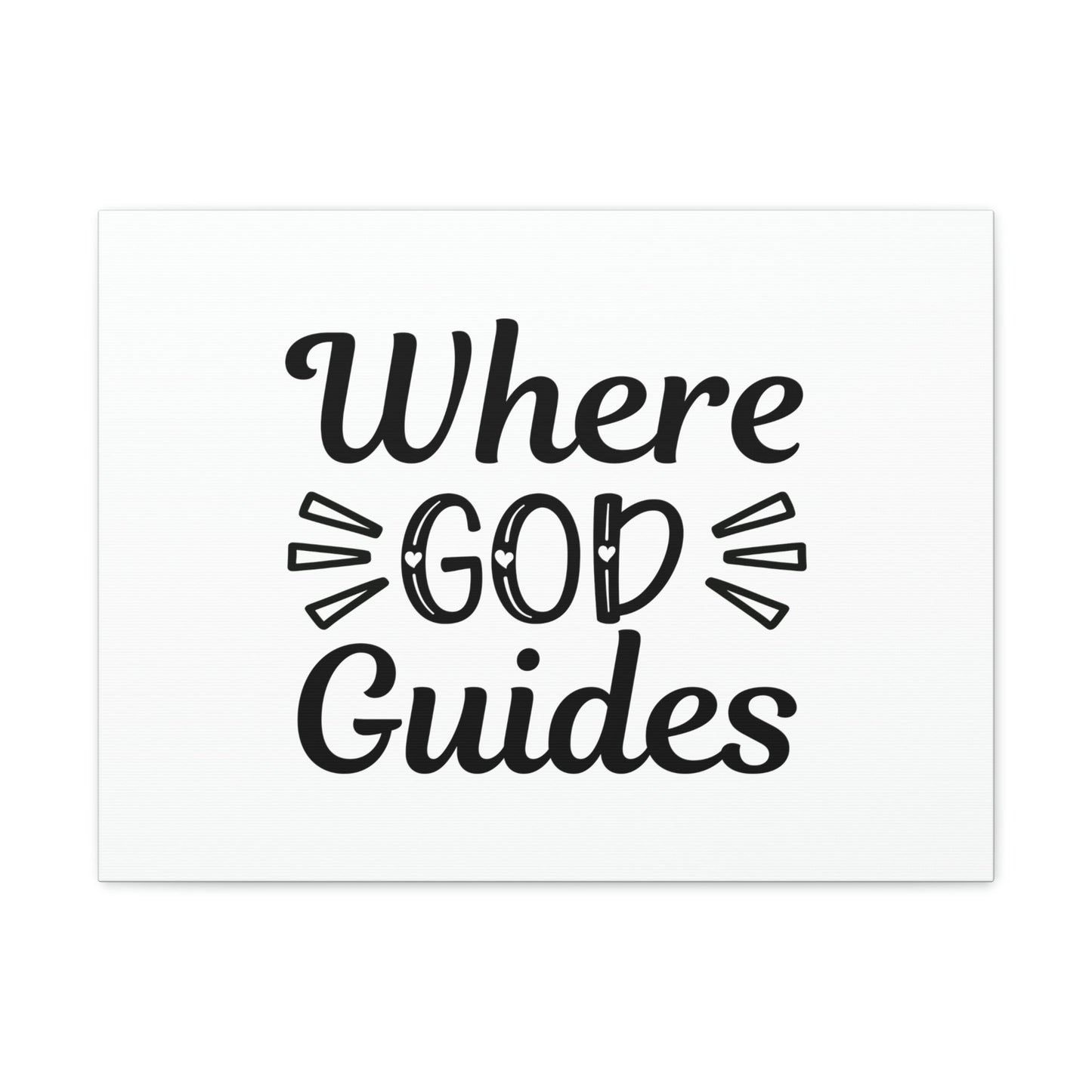 Where God Guides John 16:13 Christian Wall Art Bible Verse Print Ready to Hang Unframed-Express Your Love Gifts