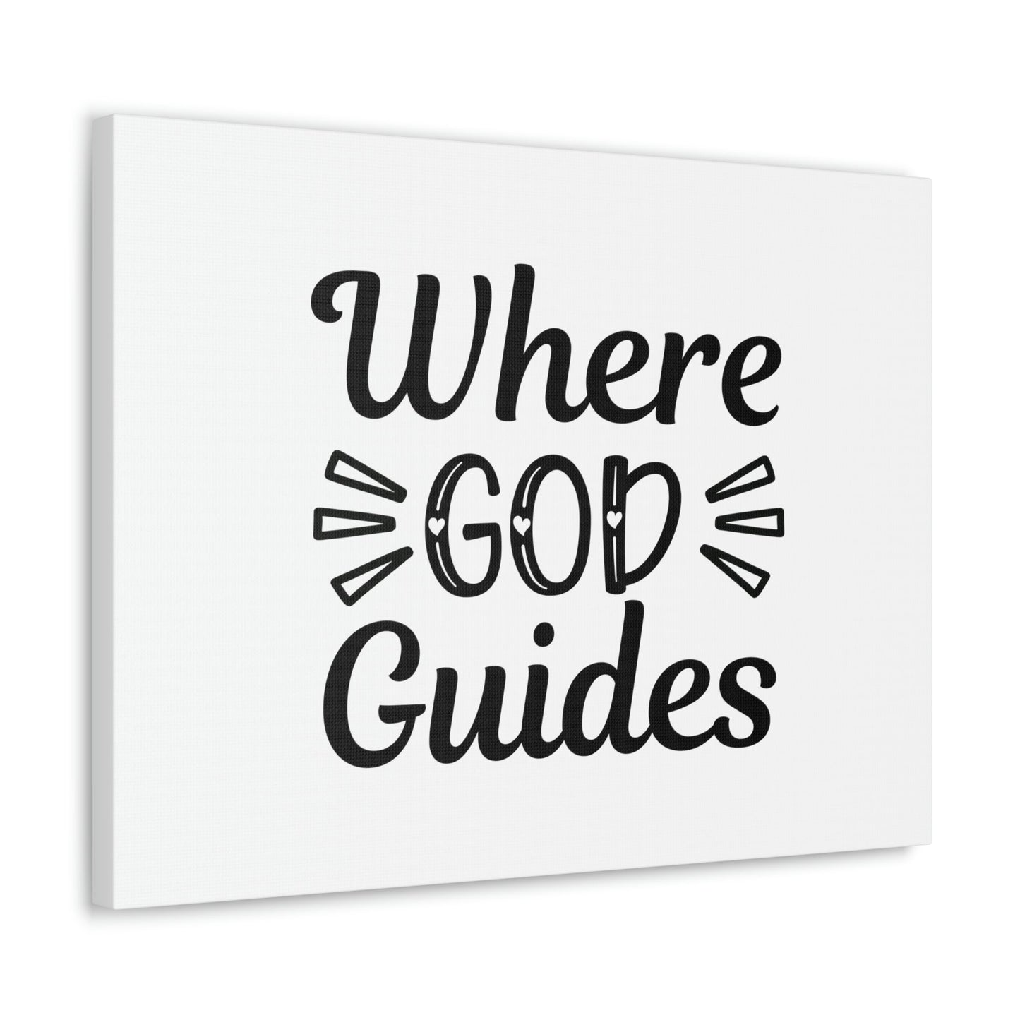 Where God Guides John 16:13 Christian Wall Art Bible Verse Print Ready to Hang Unframed-Express Your Love Gifts