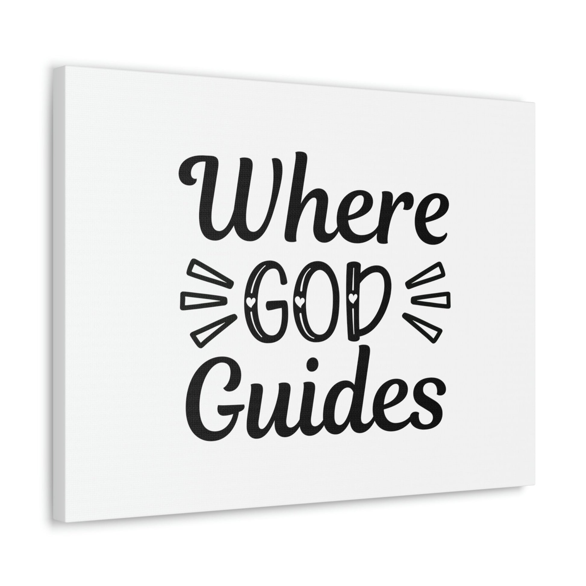 Where God Guides John 16:13 Christian Wall Art Bible Verse Print Ready to Hang Unframed-Express Your Love Gifts
