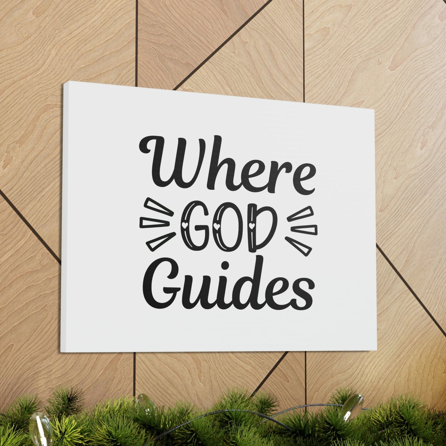 Where God Guides John 16:13 Christian Wall Art Bible Verse Print Ready to Hang Unframed-Express Your Love Gifts