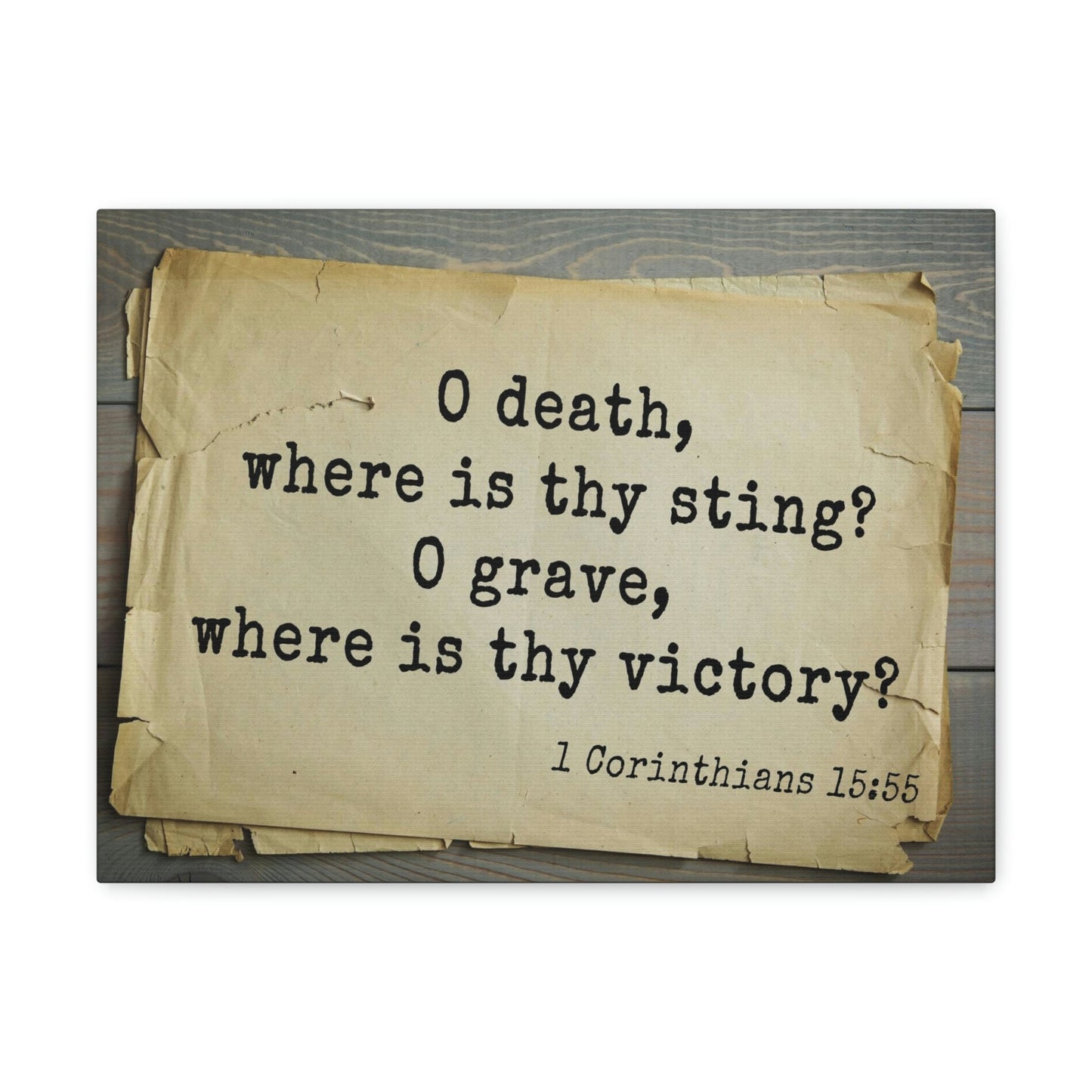 Scripture Walls Where Is Thy Victory 1 Corinthians 15:55 Bible Verse Canvas Christian Wall Art Bible Verse Print Ready To Hang Unframed-Express Your Love Gifts