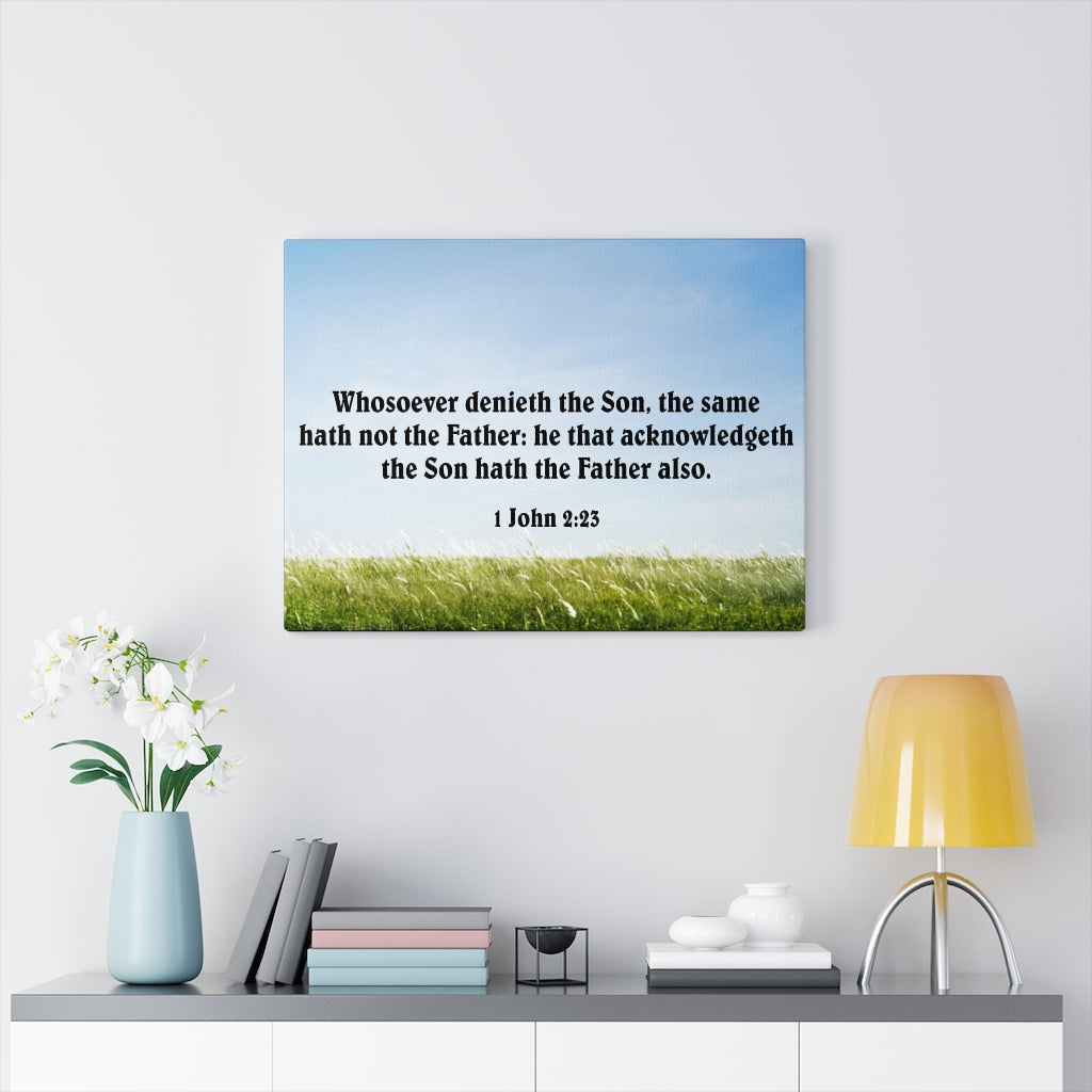 Scripture Walls Whosoever Denieth the Son 1 John 2:23 Christian Home Decor Bible Art Unframed-Express Your Love Gifts