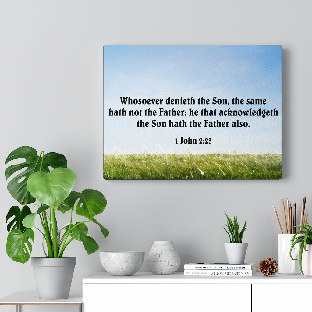 Scripture Walls Whosoever Denieth the Son 1 John 2:23 Christian Home Decor Bible Art Unframed-Express Your Love Gifts