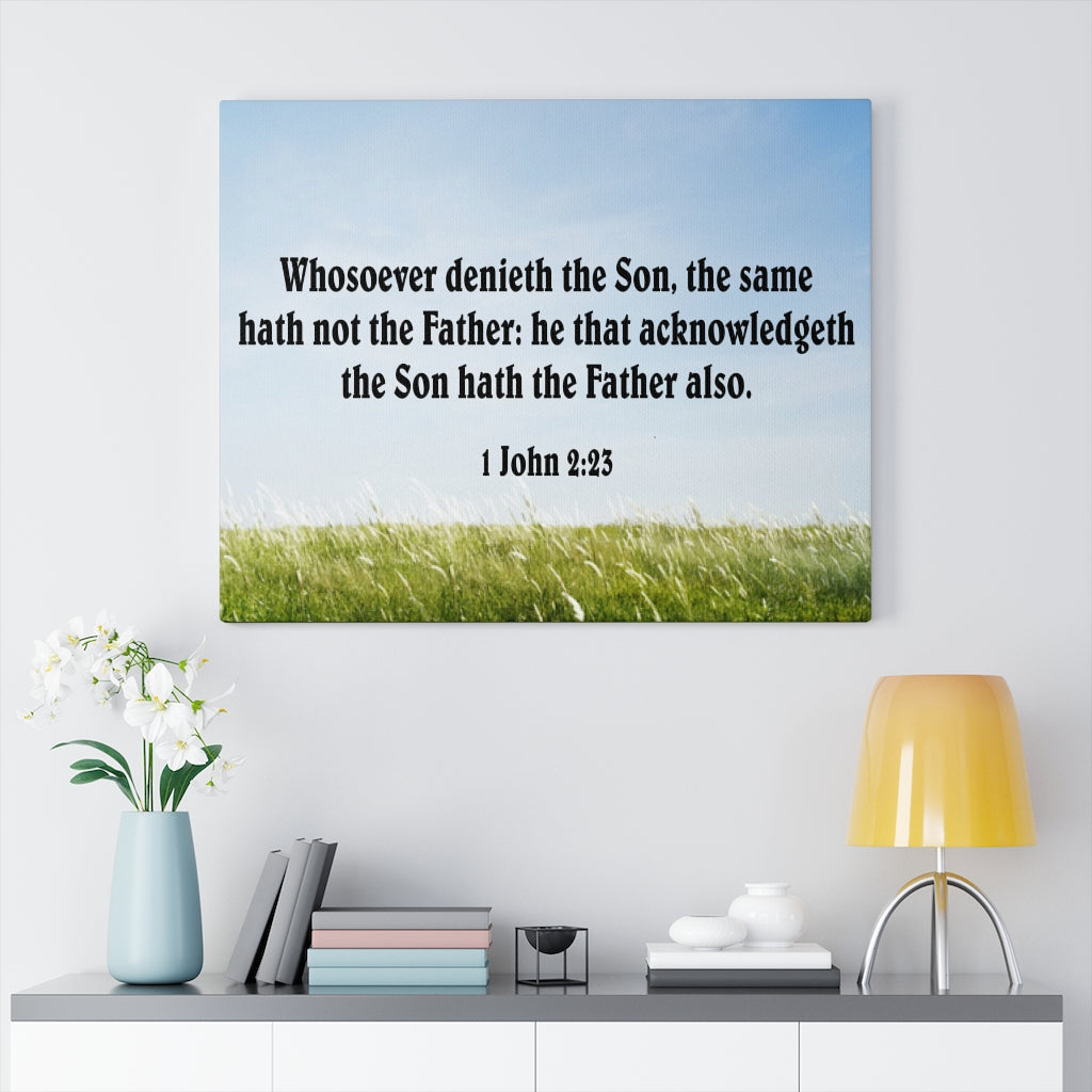 Scripture Walls Whosoever Denieth the Son 1 John 2:23 Christian Home Decor Bible Art Unframed-Express Your Love Gifts