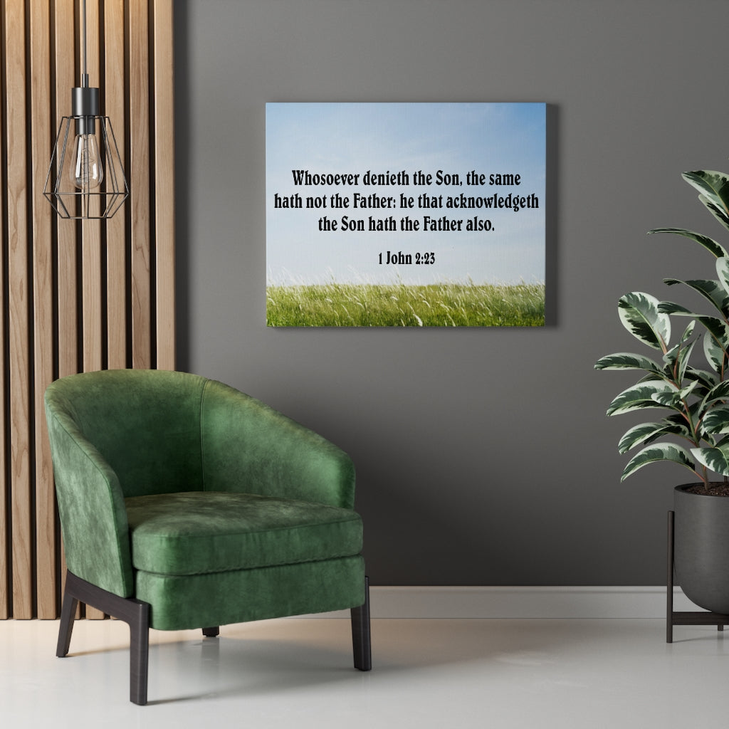 Scripture Walls Whosoever Denieth the Son 1 John 2:23 Christian Home Decor Bible Art Unframed-Express Your Love Gifts