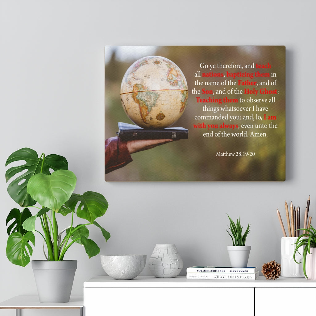 Scripture Walls Whosoever Denieth the Son Matthew 28:19-20 Christian Home Decor Bible Art Unframed-Express Your Love Gifts