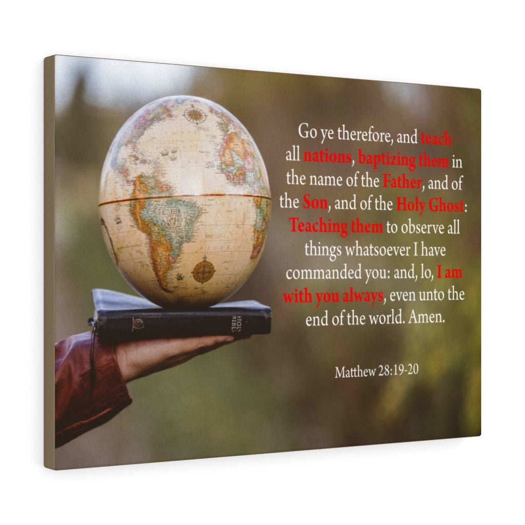 Scripture Walls Whosoever Denieth the Son Matthew 28:19-20 Christian Home Decor Bible Art Unframed-Express Your Love Gifts