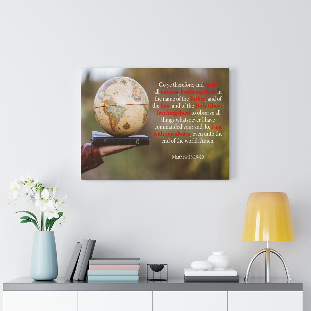 Scripture Walls Whosoever Denieth the Son Matthew 28:19-20 Christian Home Decor Bible Art Unframed-Express Your Love Gifts