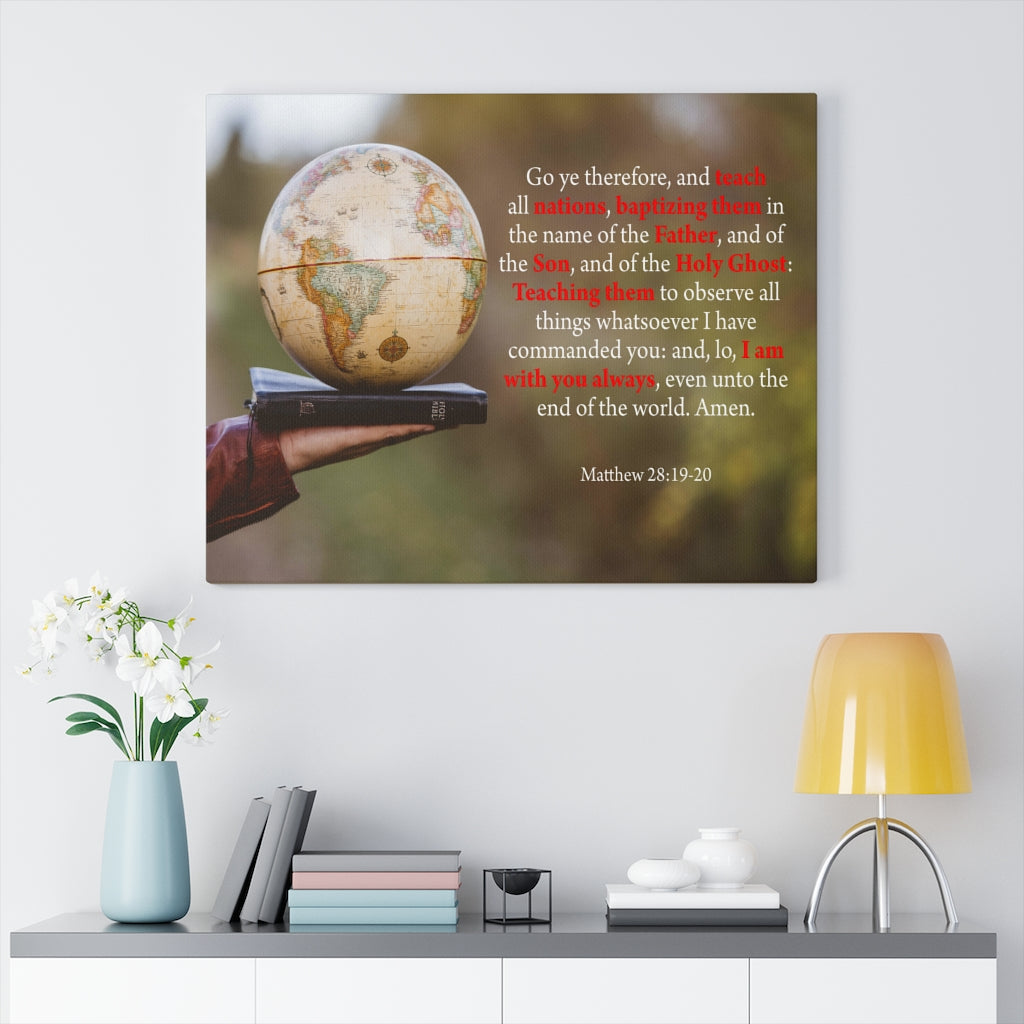 Scripture Walls Whosoever Denieth the Son Matthew 28:19-20 Christian Home Decor Bible Art Unframed-Express Your Love Gifts