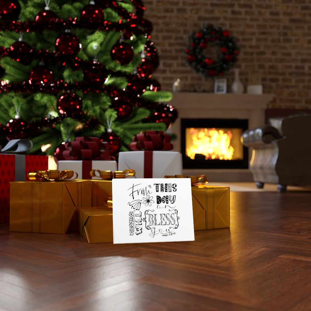 Scripture Walls Will Bless You Haggai 2:19 Bible Verse Canvas Christian Wall Art Ready to Hang Unframed-Express Your Love Gifts