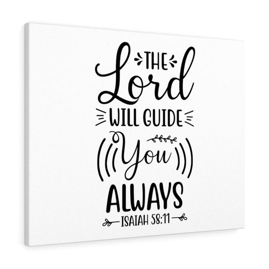 Will Guide You Isaiah 58:11 Bible Verse Canvas Christian Wall Art Ready to Hang Unframed-Express Your Love Gifts