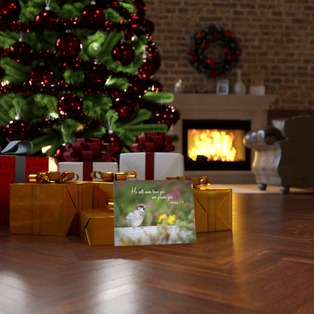 Will Never Leave You Deuteronomy 31:8 Bible Verse Canvas Christian Wall Art Ready to Hang Unframed-Express Your Love Gifts