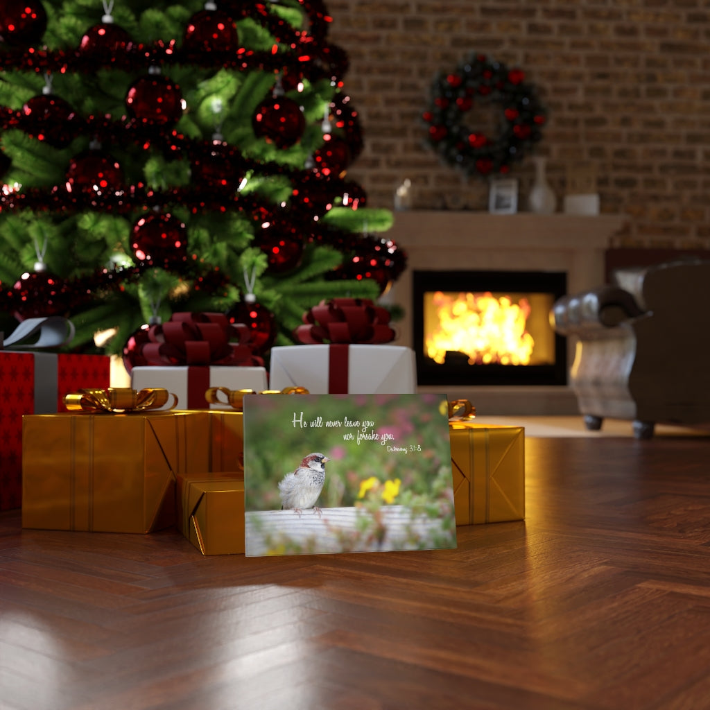 Will Never Leave You Deuteronomy 31:8 Bible Verse Canvas Christian Wall Art Ready to Hang Unframed-Express Your Love Gifts