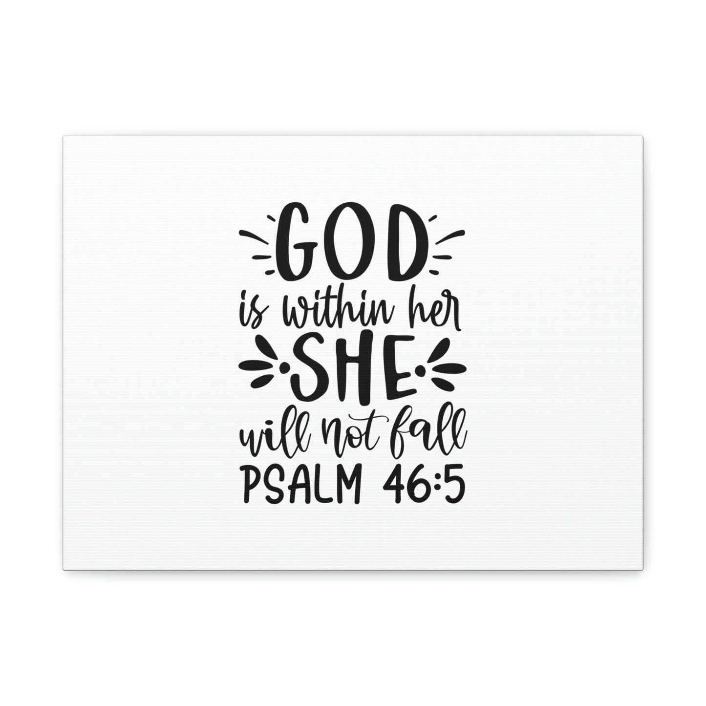 Will Not Fall Psalm 46:5 Christian Wall Art Bible Verse Print Ready to Hang Unframed-Express Your Love Gifts