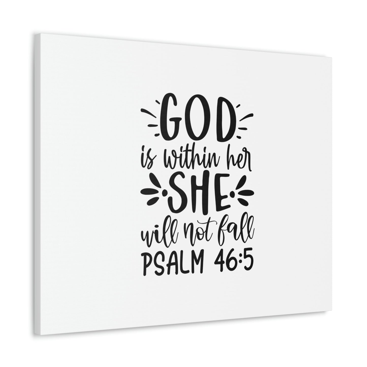 Will Not Fall Psalm 46:5 Christian Wall Art Bible Verse Print Ready to Hang Unframed-Express Your Love Gifts