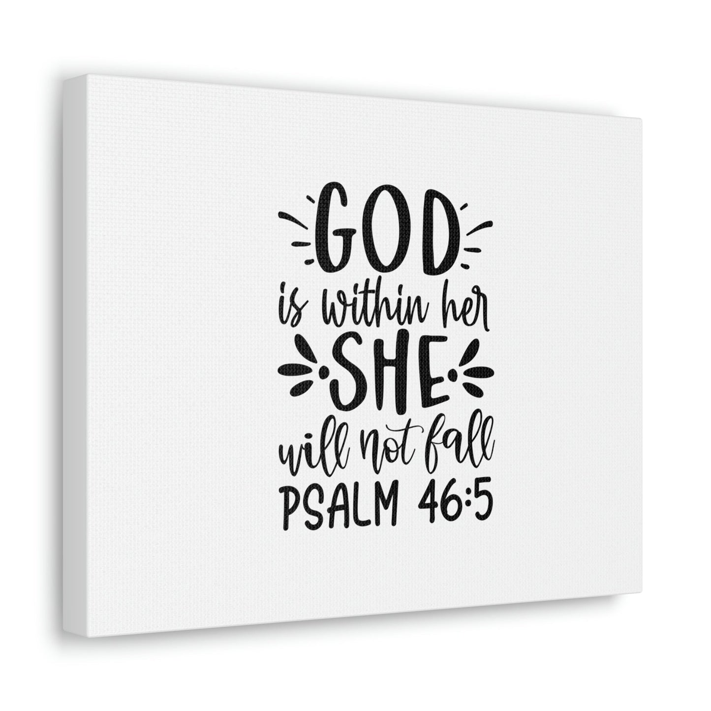 Will Not Fall Psalm 46:5 Christian Wall Art Bible Verse Print Ready to Hang Unframed-Express Your Love Gifts