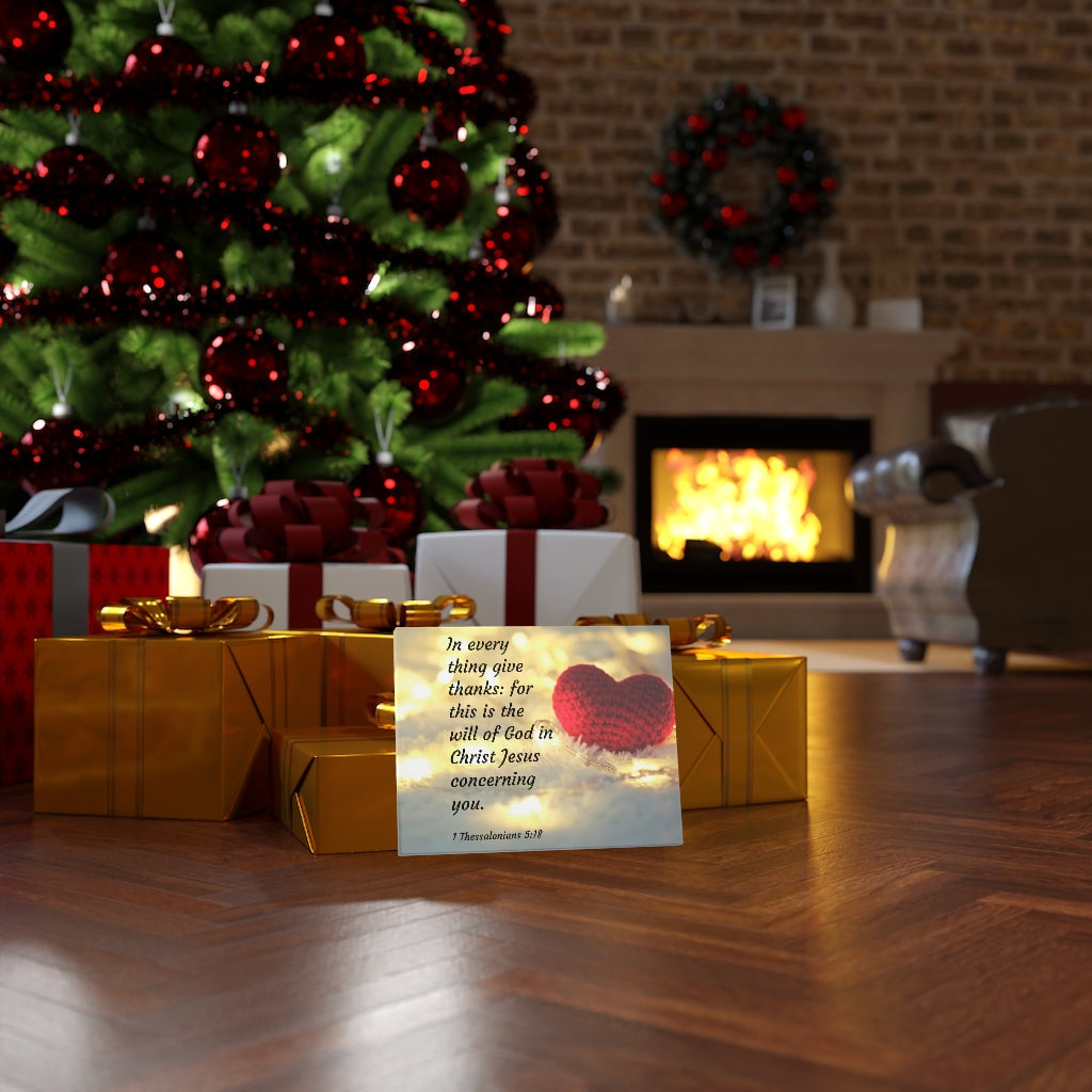 Will Of God 1 Thessalonians 5:18 Bible Verse Canvas Christian Wall Art Ready to Hang Unframed-Express Your Love Gifts