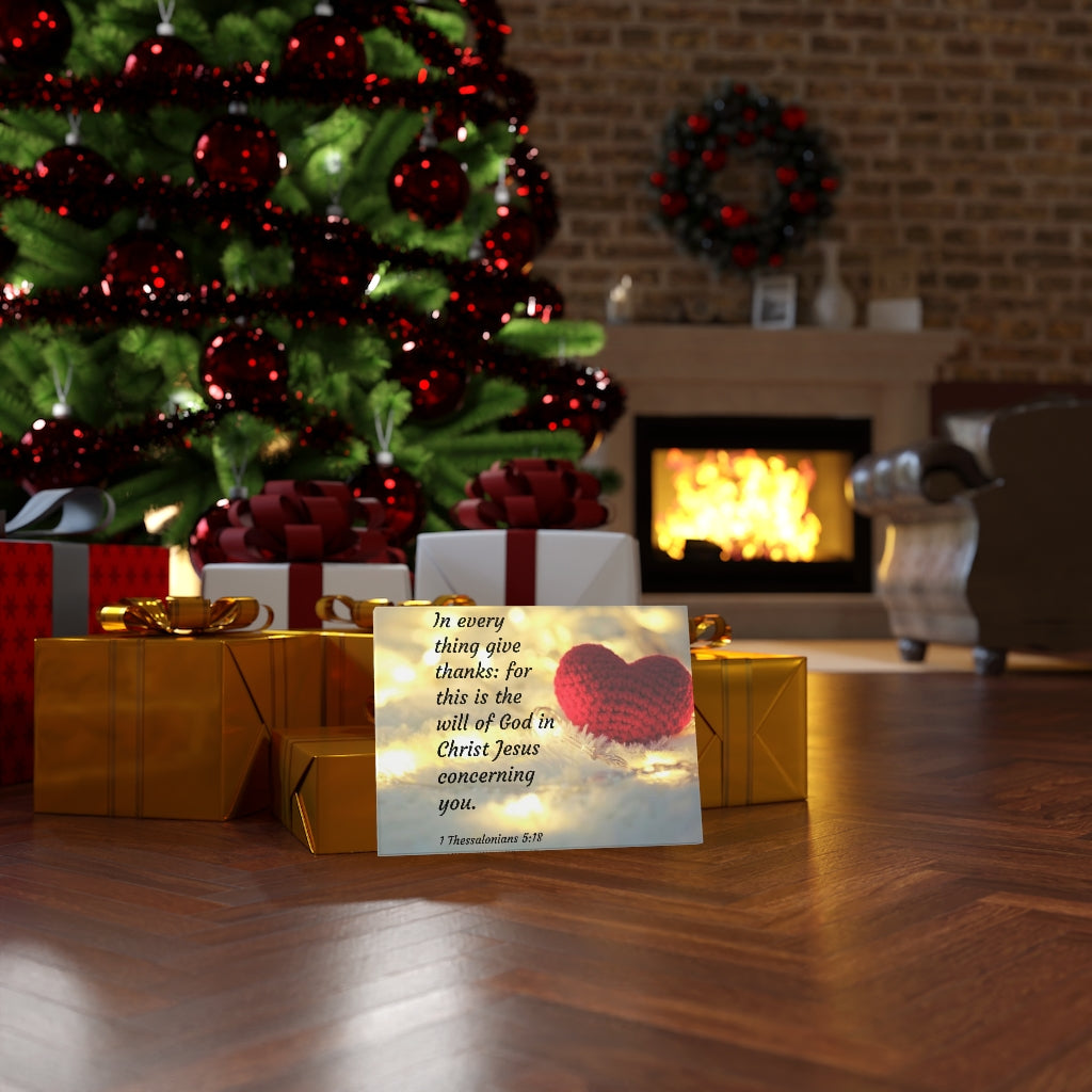 Will Of God 1 Thessalonians 5:18 Bible Verse Canvas Christian Wall Art Ready to Hang Unframed-Express Your Love Gifts