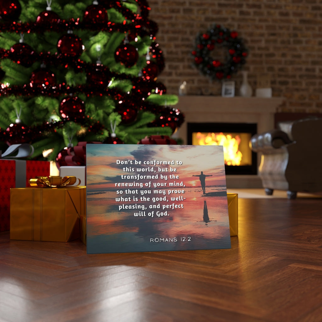 Will Of God Romans 12:2 Bible Verse Canvas Christian Wall Art Ready to Hang Unframed-Express Your Love Gifts