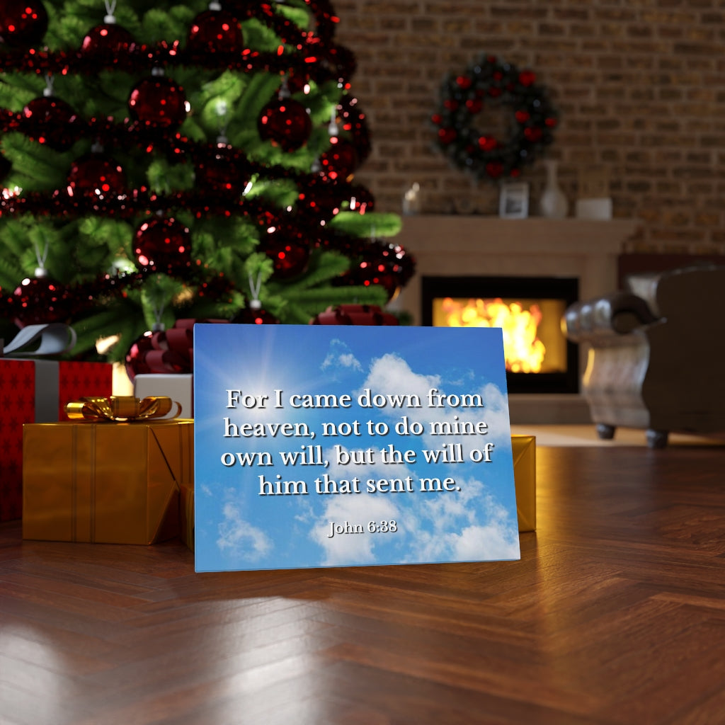 Will Of Him John 6:38 Bible Verse Canvas Christian Wall Art Ready to Hang Unframed-Express Your Love Gifts