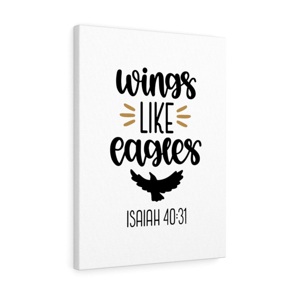 Wings Like Eagles Isaiah 40:31 Bible Verse Canvas Christian Wall Art Ready to Hang Unframed-Express Your Love Gifts
