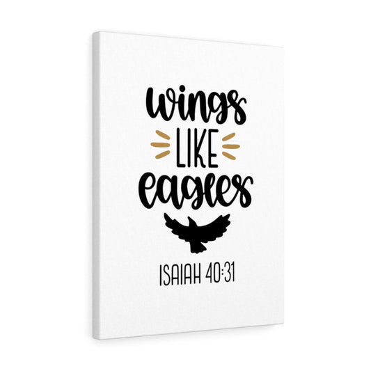 Wings Like Eagles Isaiah 40:31 Bible Verse Canvas Christian Wall Art Ready to Hang Unframed-Express Your Love Gifts