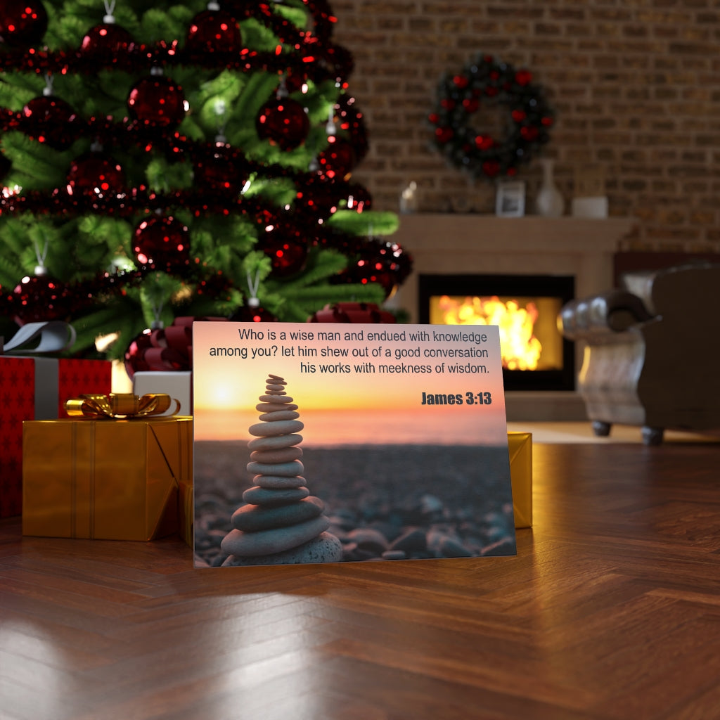 Scripture Walls Wise Man James 3:13 Bible Verse Canvas Christian Wall Art Ready to Hang Unframed-Express Your Love Gifts