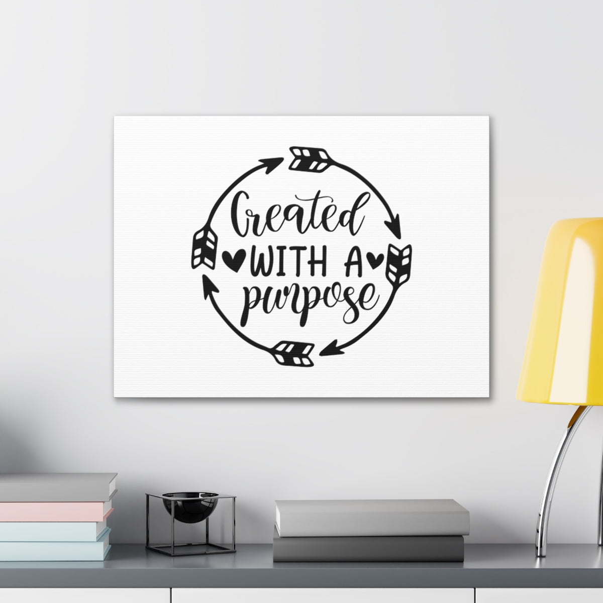 With A Purpose Proverbs 16:4 Christian Wall Art Bible Verse Print Ready to Hang Unframed-Express Your Love Gifts