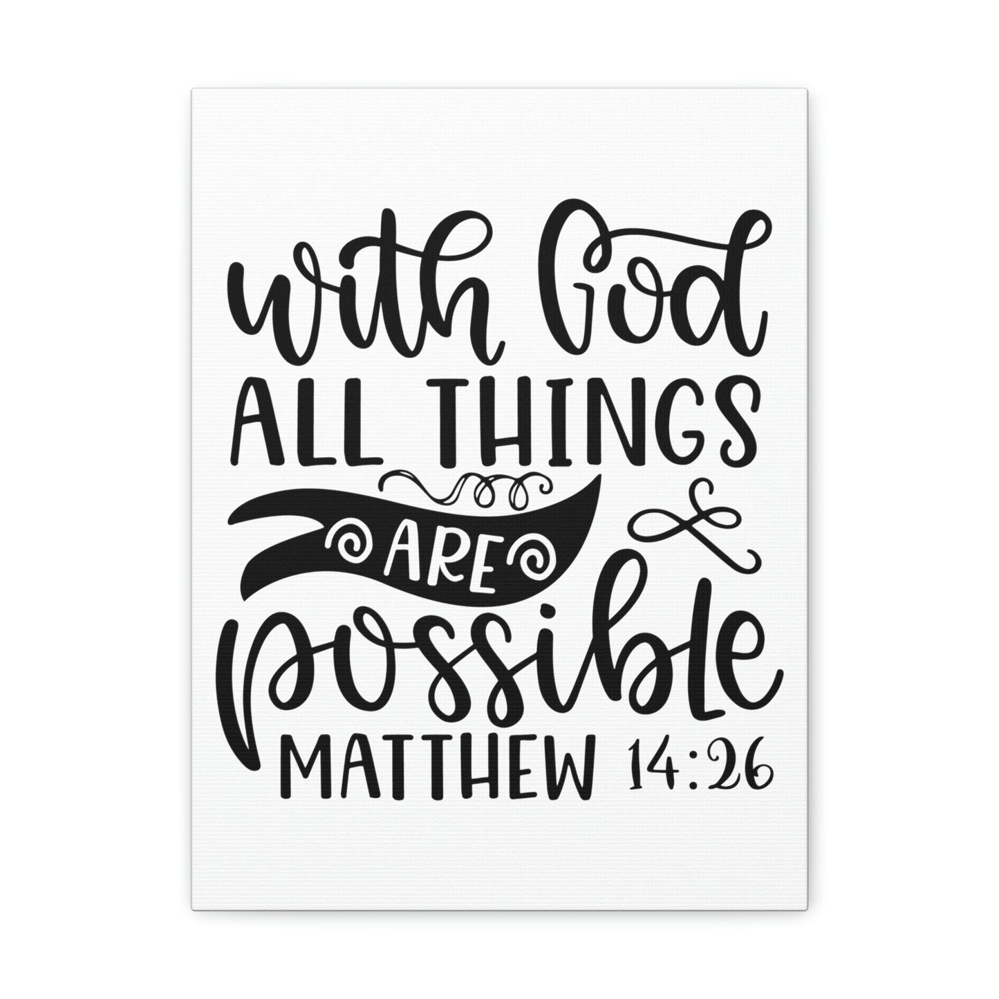 Scripture Walls With God Matthew 14:26 Bible Verse Canvas Christian Wall Art Ready to Hang Unframed-Express Your Love Gifts