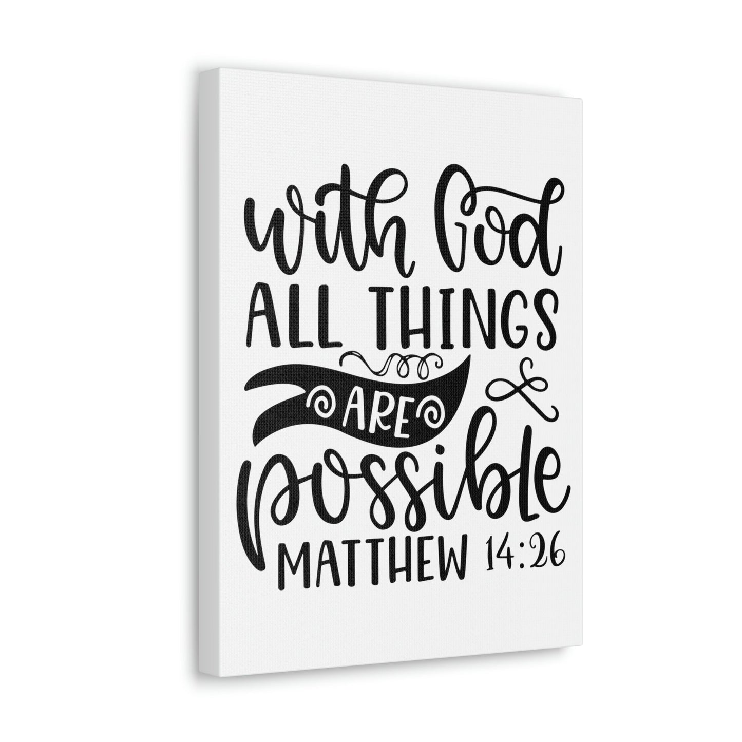 Scripture Walls With God Matthew 14:26 Bible Verse Canvas Christian Wall Art Ready to Hang Unframed-Express Your Love Gifts