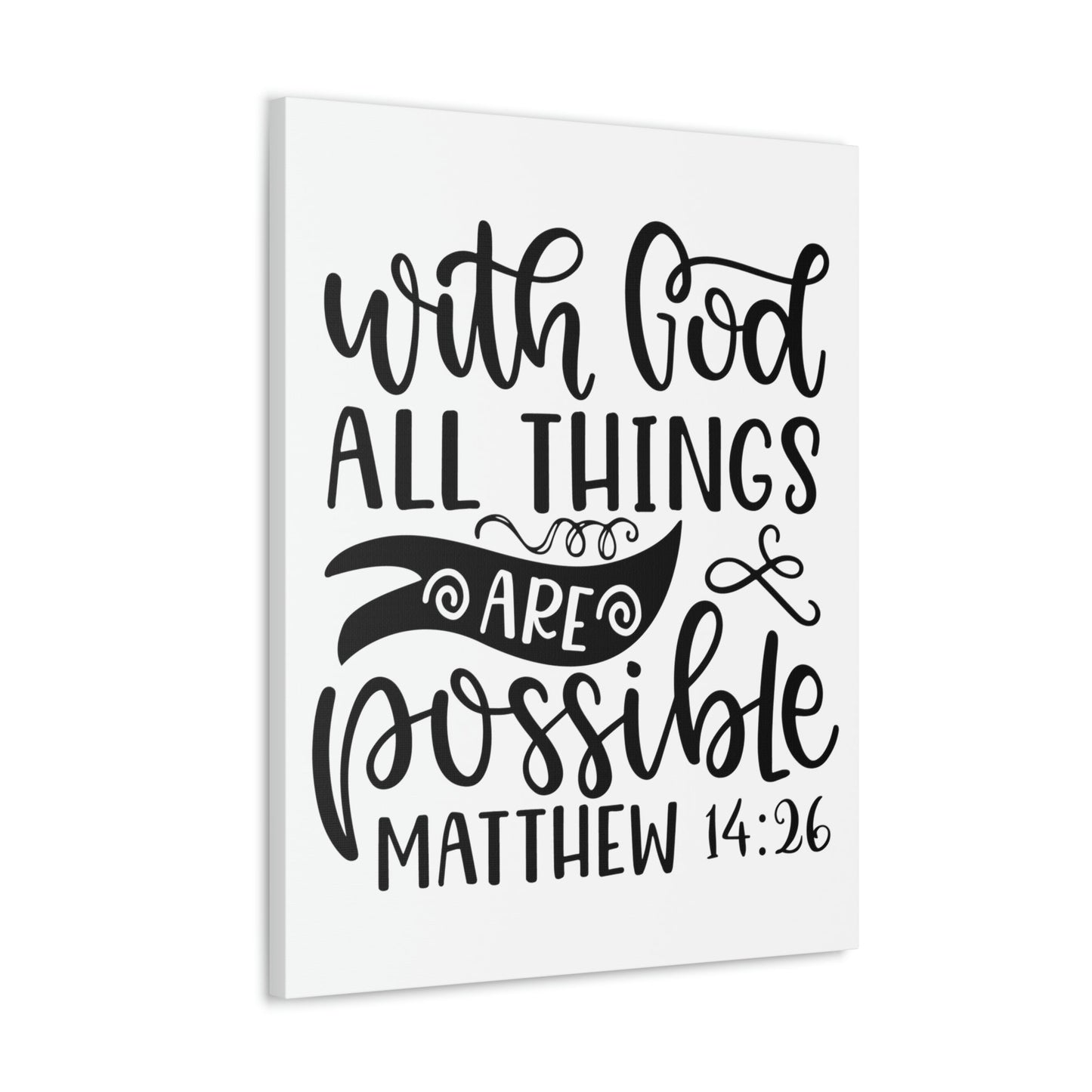 Scripture Walls With God Matthew 14:26 Bible Verse Canvas Christian Wall Art Ready to Hang Unframed-Express Your Love Gifts