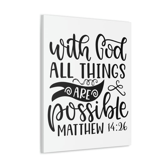 Scripture Walls With God Matthew 14:26 Bible Verse Canvas Christian Wall Art Ready to Hang Unframed-Express Your Love Gifts
