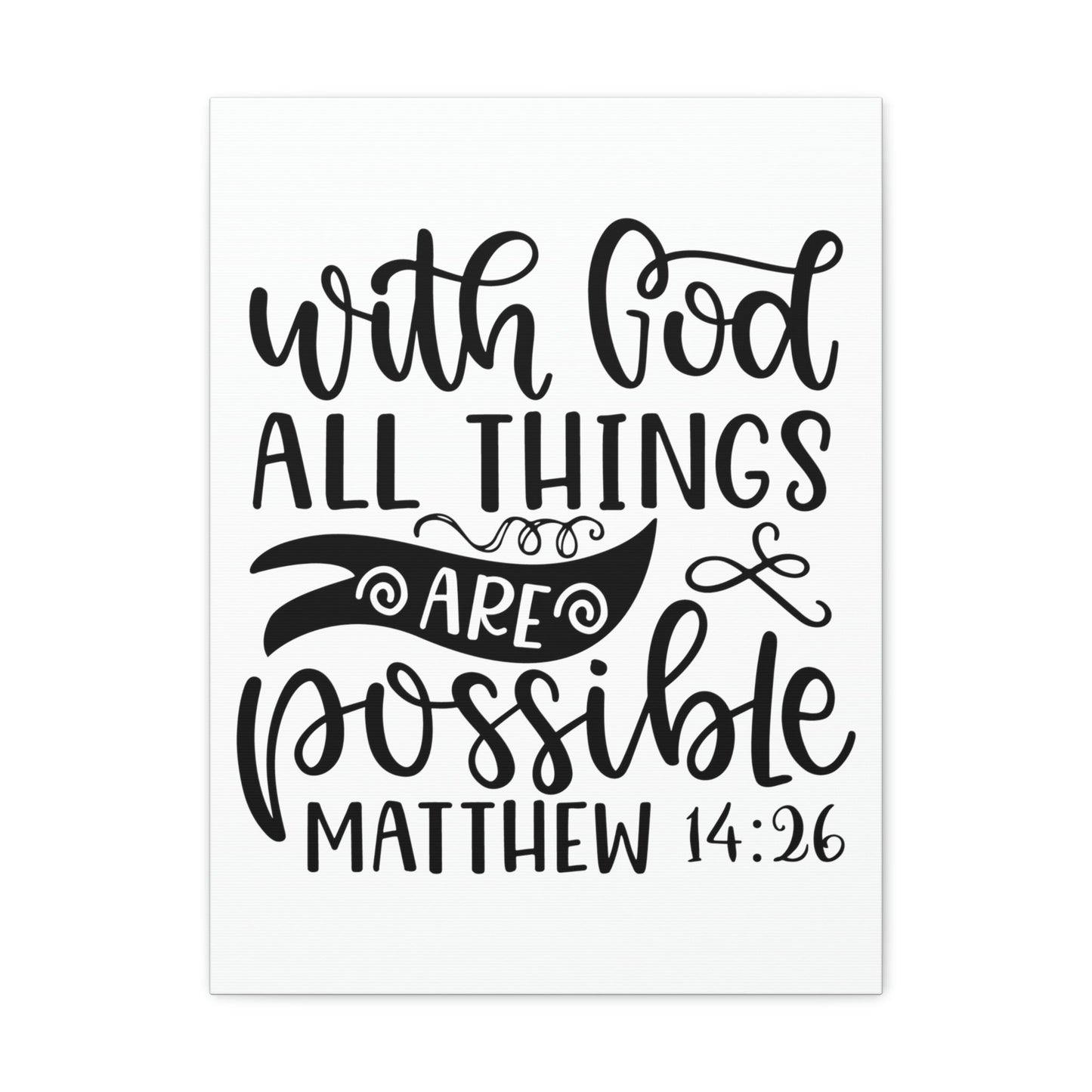 Scripture Walls With God Matthew 14:26 Bible Verse Canvas Christian Wall Art Ready to Hang Unframed-Express Your Love Gifts