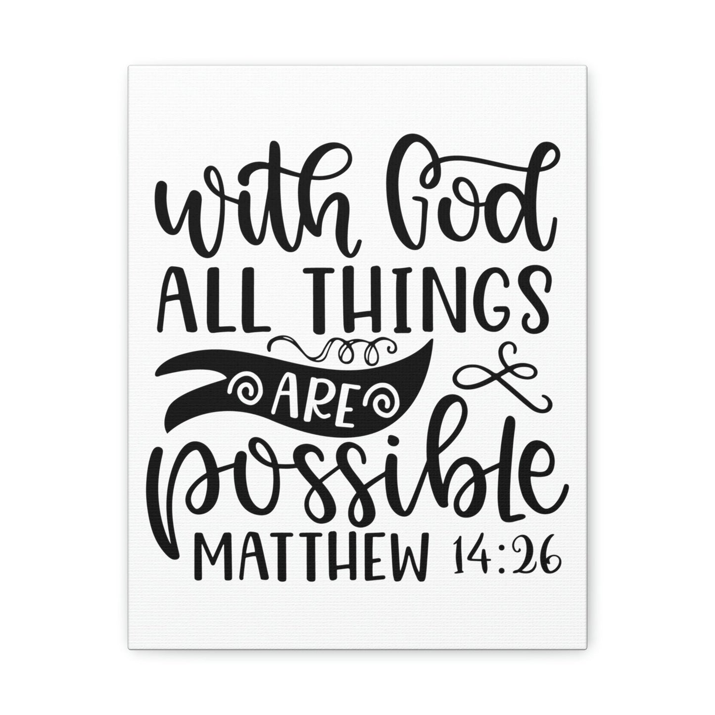 Scripture Walls With God Matthew 14:26 Bible Verse Canvas Christian Wall Art Ready to Hang Unframed-Express Your Love Gifts
