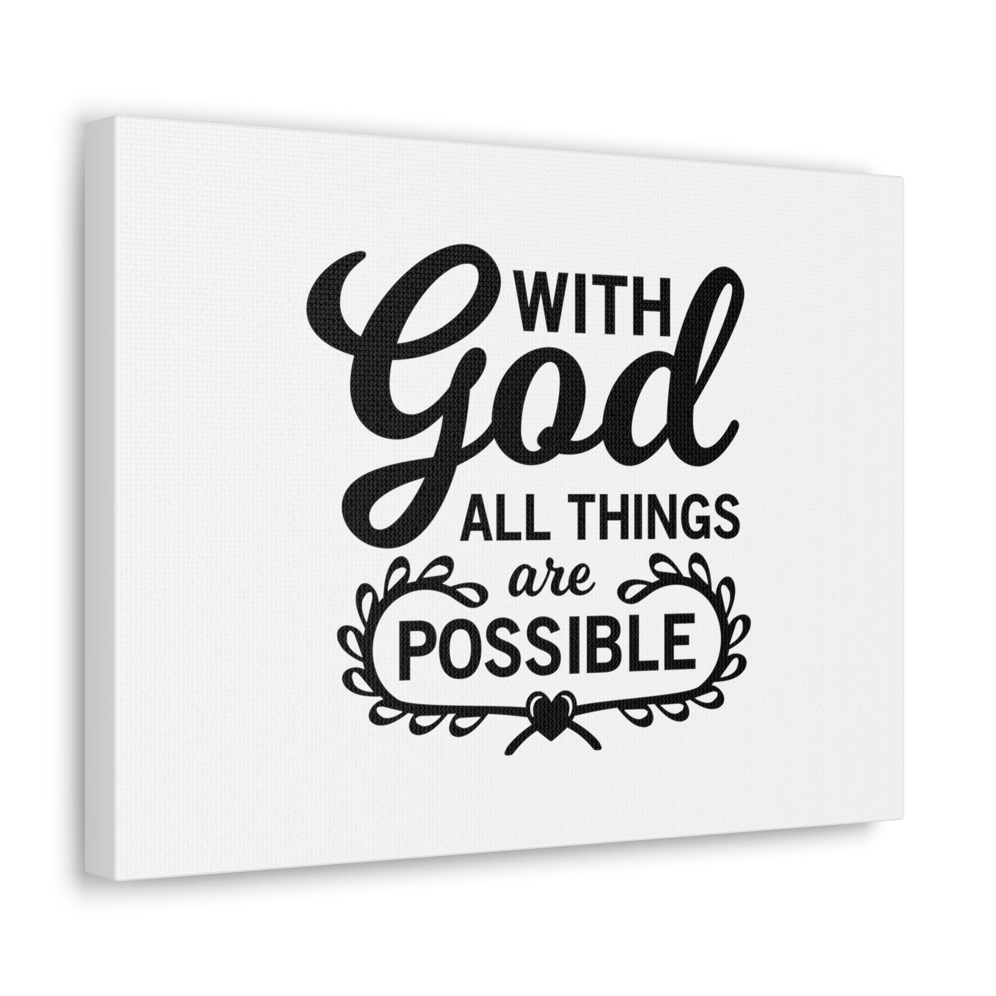 Scripture Walls With Good All Things Are Possible Luke 1:37 Christian Wall Art Bible Verse Print Ready to Hang Unframed-Express Your Love Gifts