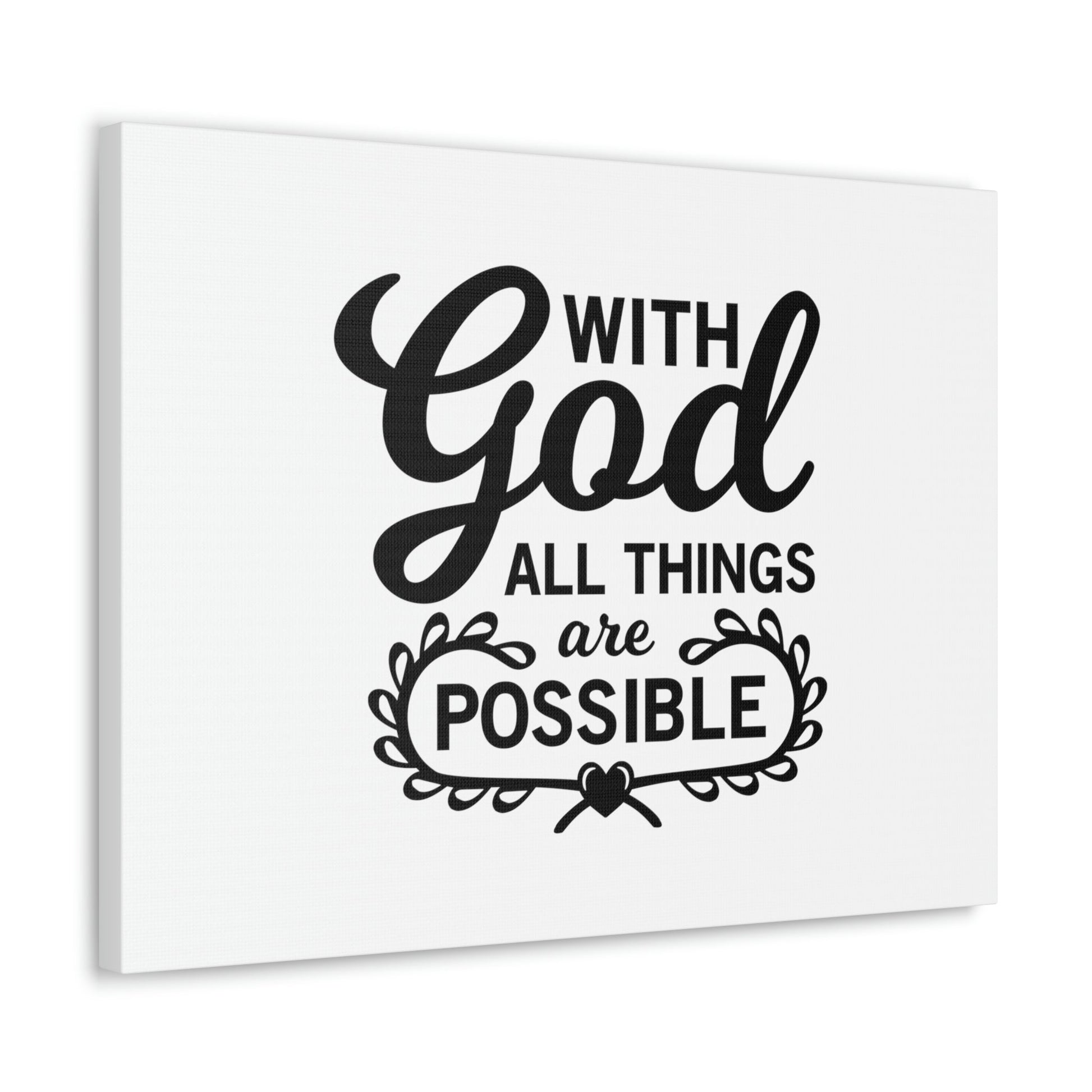 Scripture Walls With Good All Things Are Possible Luke 1:37 Christian Wall Art Bible Verse Print Ready to Hang Unframed-Express Your Love Gifts