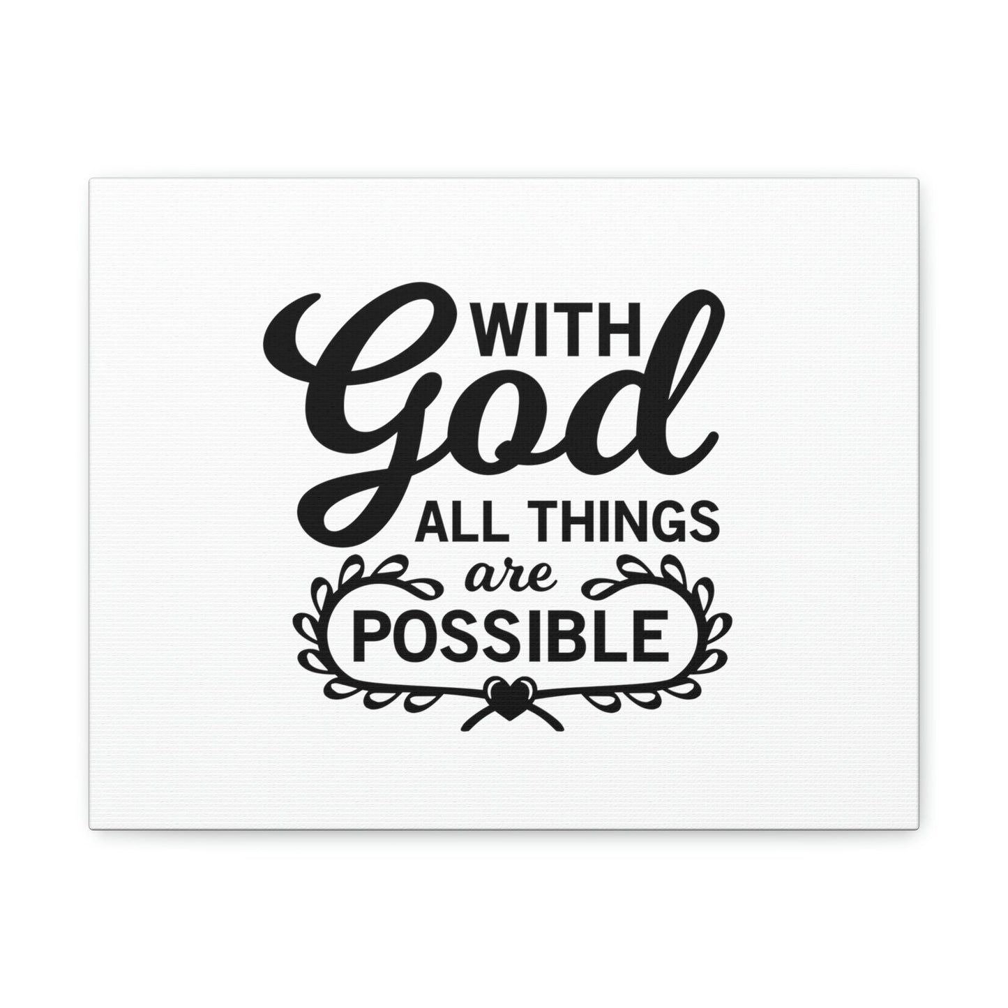 Scripture Walls With Good All Things Are Possible Luke 1:37 Christian Wall Art Bible Verse Print Ready to Hang Unframed-Express Your Love Gifts