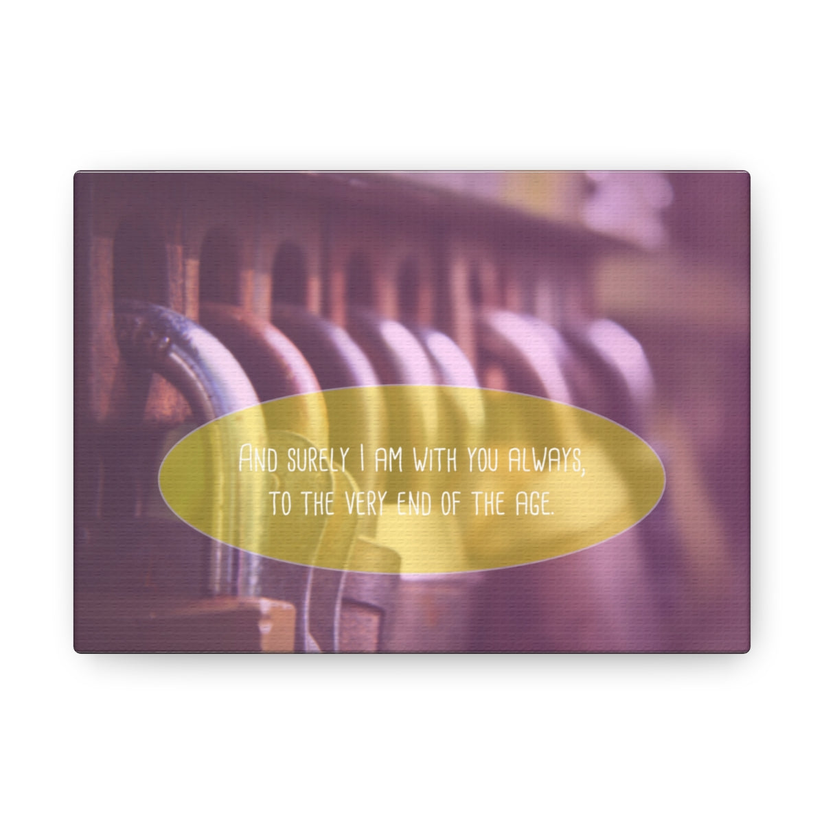 With You Always Matthew 13:49-50 Christian Wall Art Bible Verse Print Ready to Hang Unframed-Express Your Love Gifts