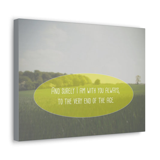 With You Always Matthew 28:20 Christian Wall Art Bible Verse Print Ready to Hang Unframed-Express Your Love Gifts