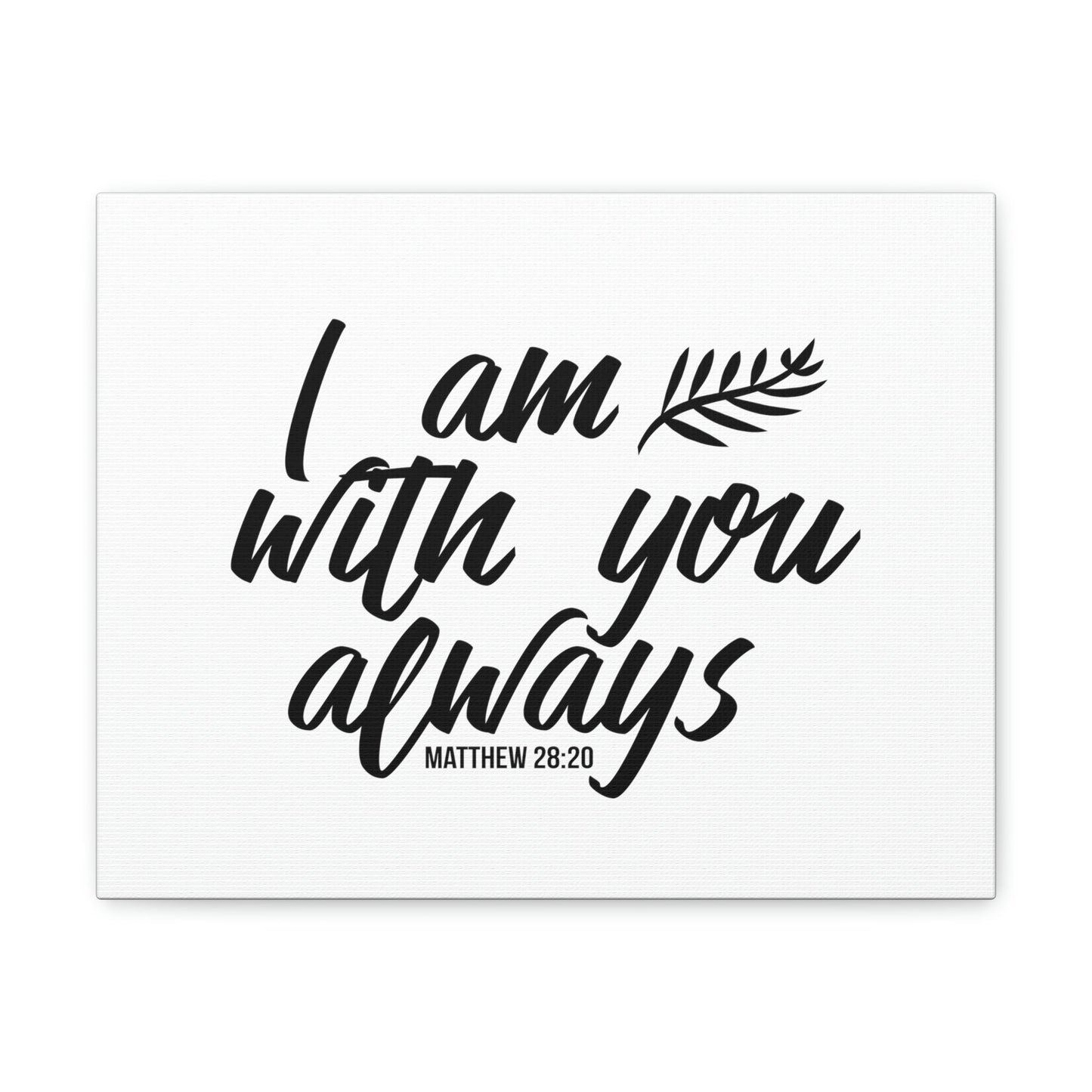 With You Matthew 28:20 Christian Wall Art Bible Verse Print Ready to Hang Unframed-Express Your Love Gifts