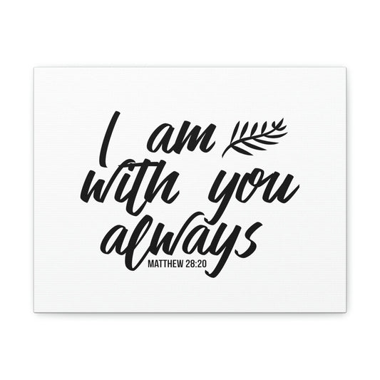 With You Matthew 28:20 Christian Wall Art Bible Verse Print Ready to Hang Unframed-Express Your Love Gifts