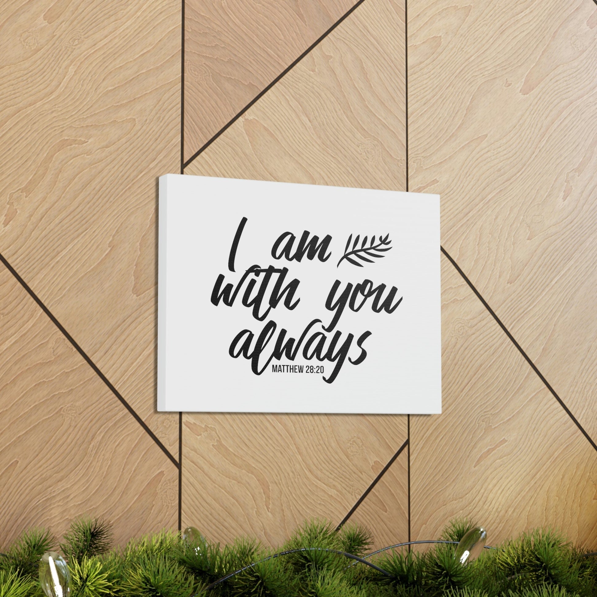 With You Matthew 28:20 Christian Wall Art Bible Verse Print Ready to Hang Unframed-Express Your Love Gifts