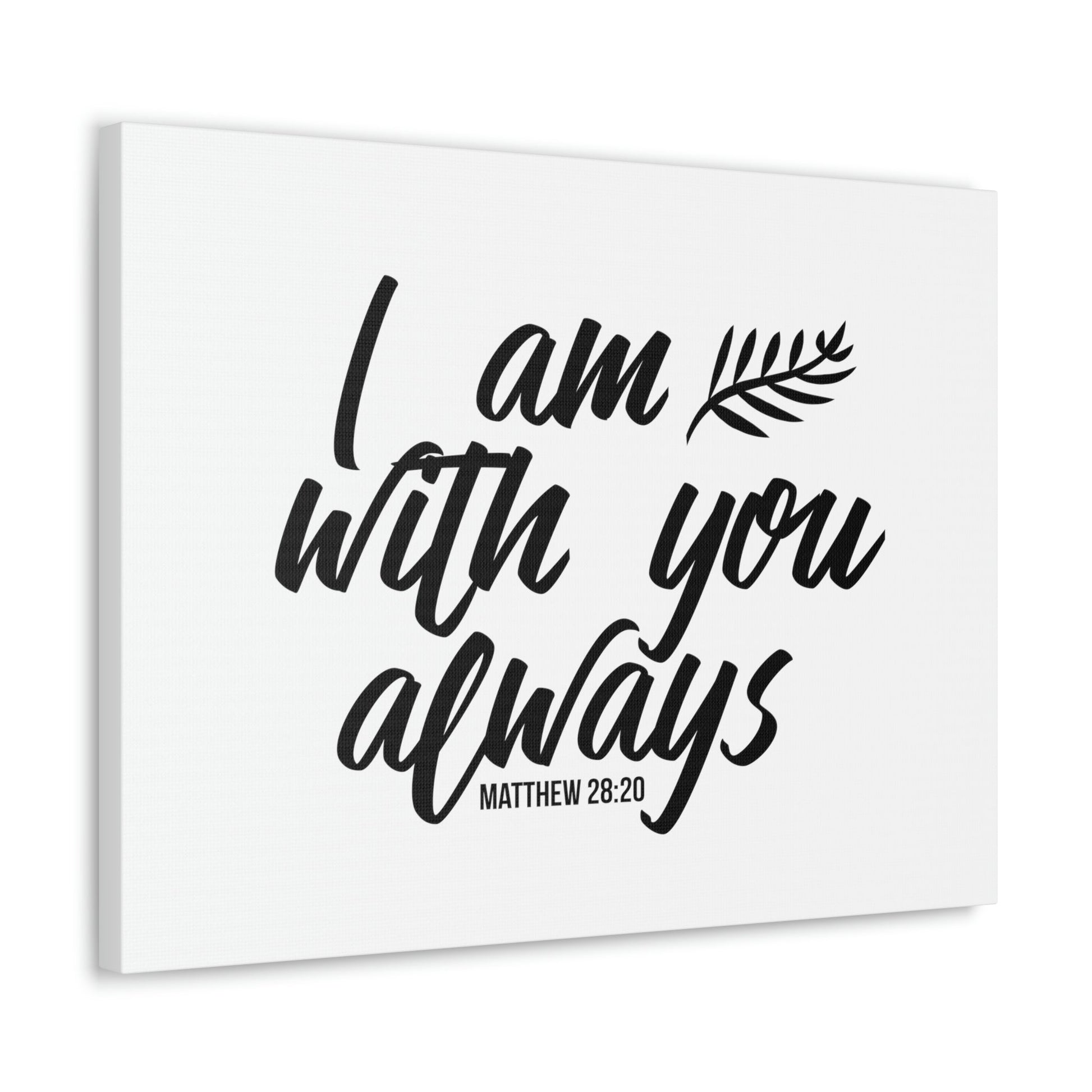 With You Matthew 28:20 Christian Wall Art Bible Verse Print Ready to Hang Unframed-Express Your Love Gifts